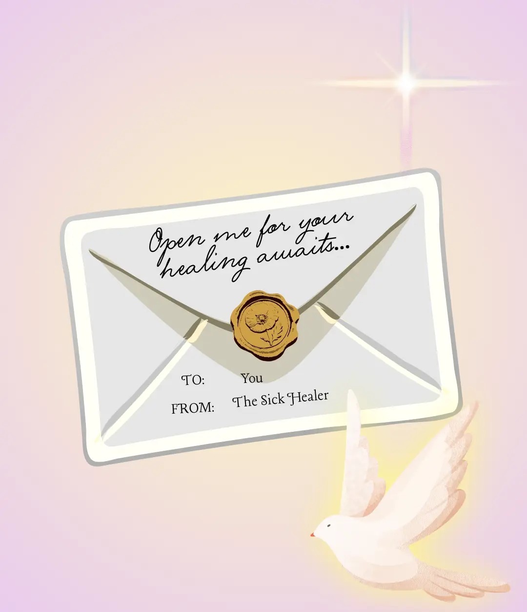 Envelope Wax Seal Pop-Up Your Healing Awaits (1)